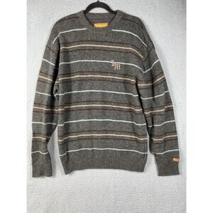 Live Mechanics Mens Size M Pullover Wool Sweater Stripes